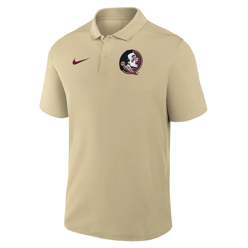Polo Nike Gold Florida State Seminoles Primetime Victory Primary Logo Performance pour homme