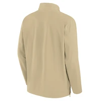 Veste légère Nike Gold pour homme, coupe-vent, avec fermeture éclair quart de tour, entraîneurs des Florida State Seminoles