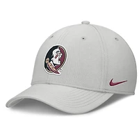 Casquette Nike grise Florida State Seminoles Rise Practice Performance Flex pour homme