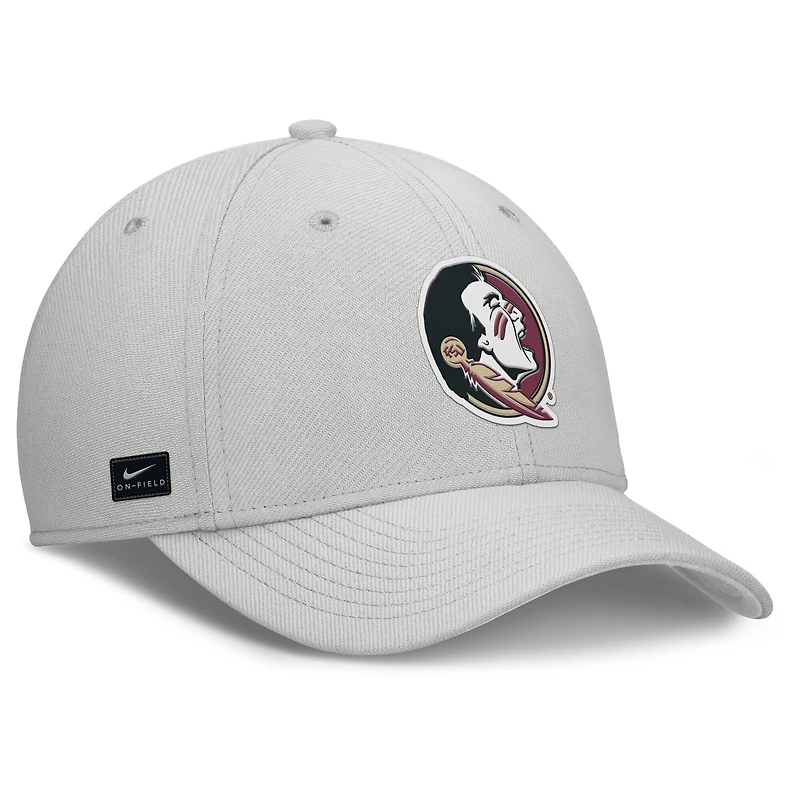 Men's Nike  Gray Florida State Seminoles Rise Practice Performance Flex Hat