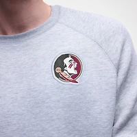 Men's Nike Heather Gray Florida State Seminoles Tech Fleece Raglan Sweatshirt