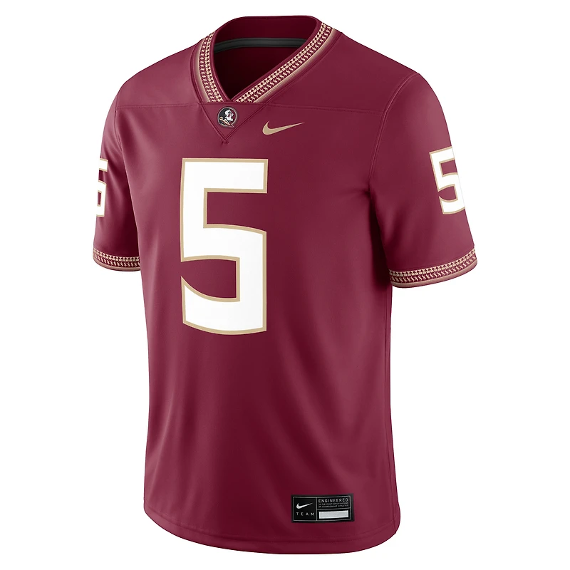 Men's Nike Jared Verse Garnet Florida State Seminoles Player Game Jersey