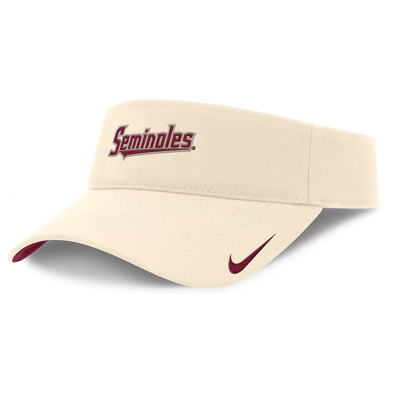 Men's Nike Natural Florida State Seminoles Primetime Ace Adjustable Visor