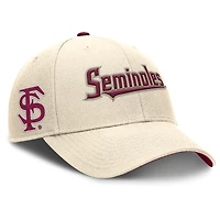 Casquette ajustable Nike Natural Florida State Seminoles Primetime Rise pour homme