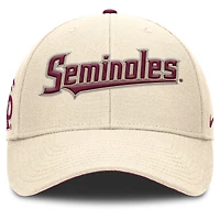 Casquette ajustable Nike Natural Florida State Seminoles Primetime Rise pour homme