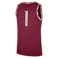 Maillot réplique Nike #1 Garnet Florida State Seminoles Road pour homme