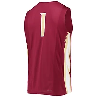 Men's Nike #1 Garnet Florida State Seminoles Team Replica Basketball Jersey