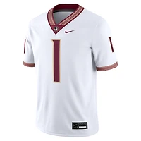 Maillot de match Nike #1 blanc pour homme des Florida State Seminoles
