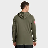 Men's Nike Olive Florida State Seminoles 2025 Military Appreciation Dri-FIT Long Sleeve Hoodie T-Shirt
