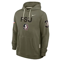 Sweat à capuche Nike Olive Florida State Seminoles 2025 Military Appreciation Standard Issue pour homme