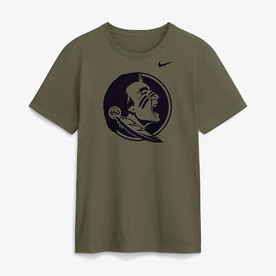 Men's Nike Olive Florida State Seminoles Primetime Logo Dri-FIT T-Shirt