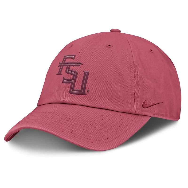 Casquette ajustable Nike rose Florida State Seminoles Club Campus pour homme