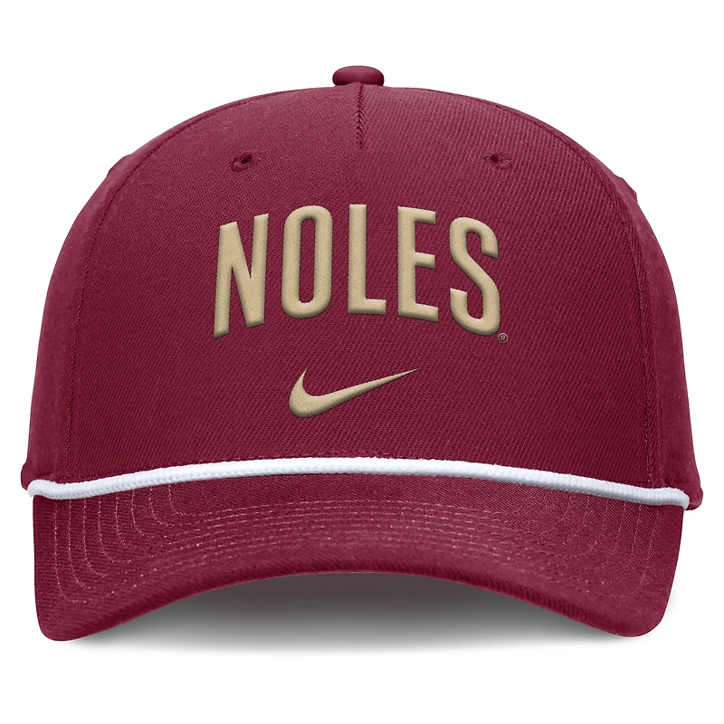 Men's Nike Scarlet Florida State Seminoles Rise Campus Adjustable Hat