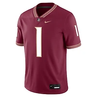 Men's Nike Tommy Castellanos Garnet Florida State Seminoles Home  NIL Football Game Jersey