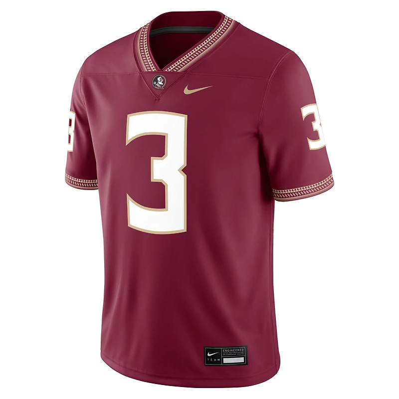 Men's Nike Trey Benson Garnet Florida State Seminoles Player Game Jersey