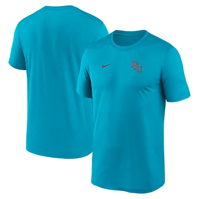 Men's Nike Turquoise Florida State Seminoles 2025 Sideline Small Logo Legend Dri-FIT T-Shirt