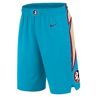 Short de basket-ball Nike Turquoise Florida State Seminoles Alternate Replica Performance pour homme