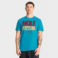 T-shirt Nike turquoise pour homme Florida State Seminoles Campus Local Madness