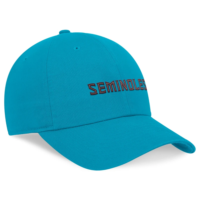 Casquette ajustable Nike Florida State Seminoles Club pour homme, turquoise
