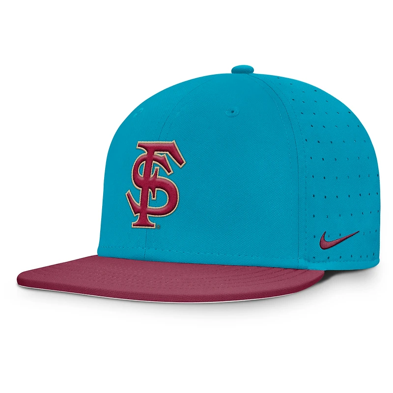 Men's Nike Turquoise Florida State Seminoles On-Field Dugout True Performance Fitted Hat