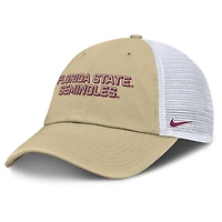 Casquette ajustable Nike Vegas Gold Florida State Seminoles 2025 Gameday On-Field Club pour homme