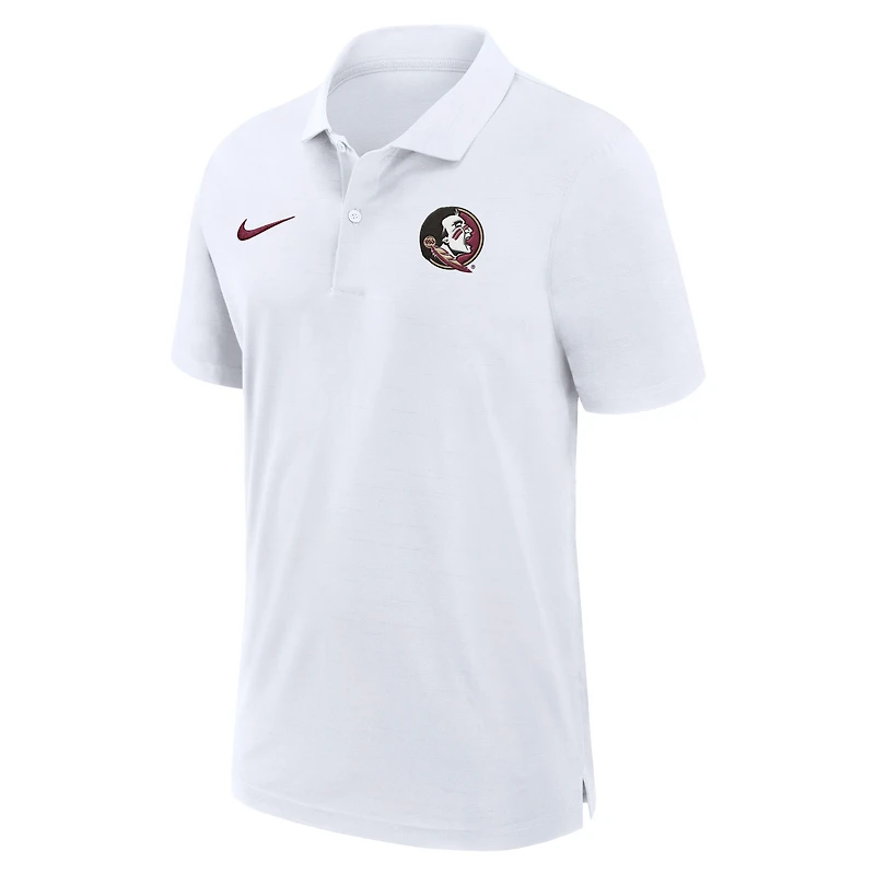 Polo tissé de performance Nike blanc Florida State Seminoles 2024 pour homme