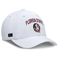 Men's Nike White Florida State Seminoles 2025 On-Field Rise Performance Flex Hat