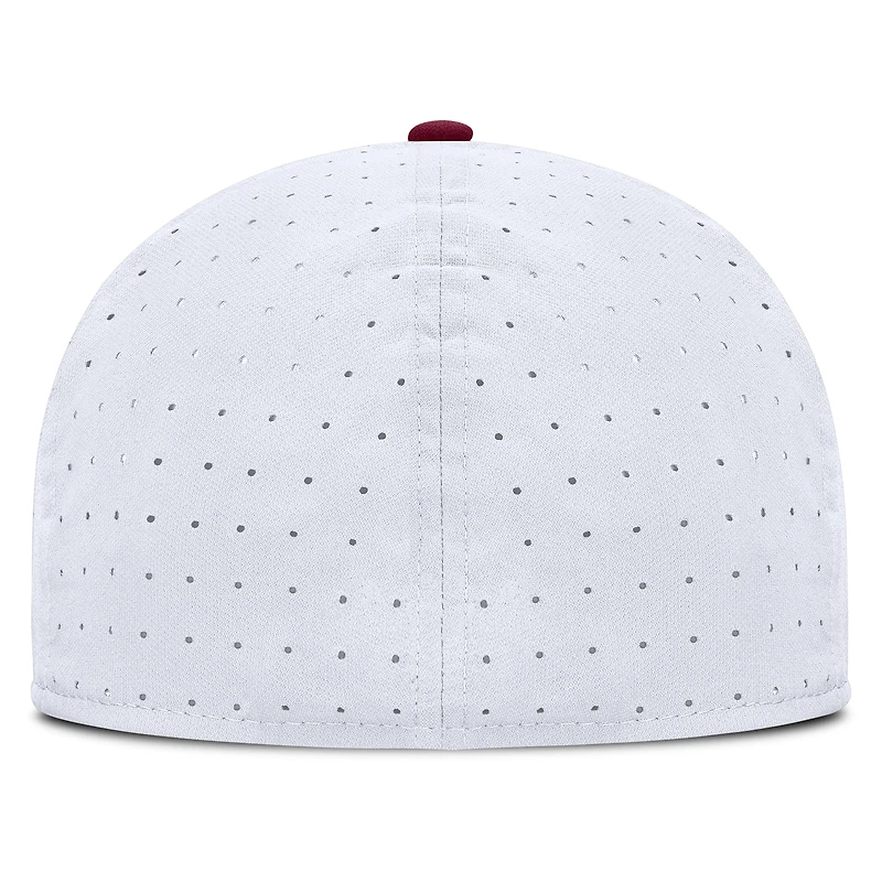 Casquette ajustée True Performance On-Field Dugout des Seminoles de l'État Floride pour homme Nike blanche