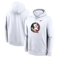 Sweat à capuche en polaire Primetime Club blanc Florida State Seminoles pour homme Nike