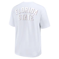 T-shirt Nike blanc pour homme Florida State Seminoles Statement 2-Hit Max90