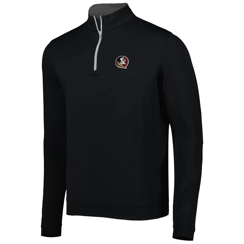 Peter Millar pour homme Noir Florida State Seminoles Perth Performance Quarter-Zip Top
