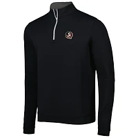 Peter Millar pour homme Noir Florida State Seminoles Perth Performance Quarter-Zip Top