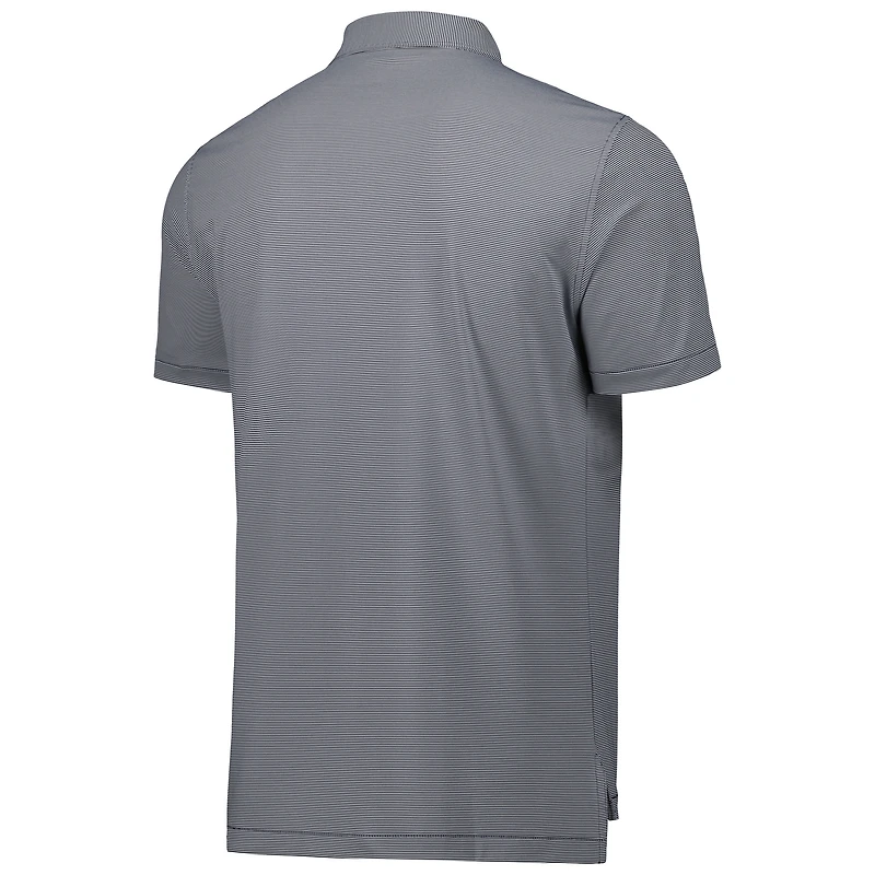 Men's Peter Millar Gray Florida State Seminoles Jubilee Striped Performance Jersey Polo