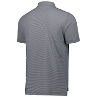 Men's Peter Millar Gray Florida State Seminoles Jubilee Striped Performance Jersey Polo