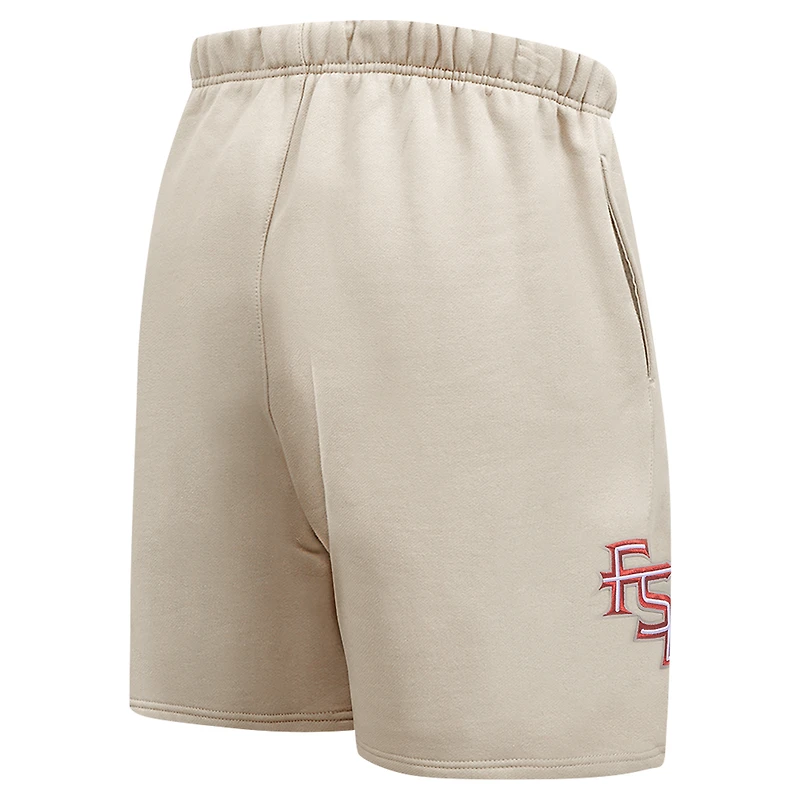 Short décontracté neutre Pro Standard Tan Florida State Seminoles pour hommes