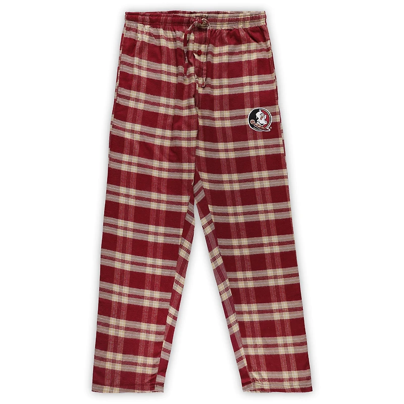 Men's Profile Garnet/Gold Florida State Seminoles Big & Tall 2-Pack T-Shirt Flannel Pants Set