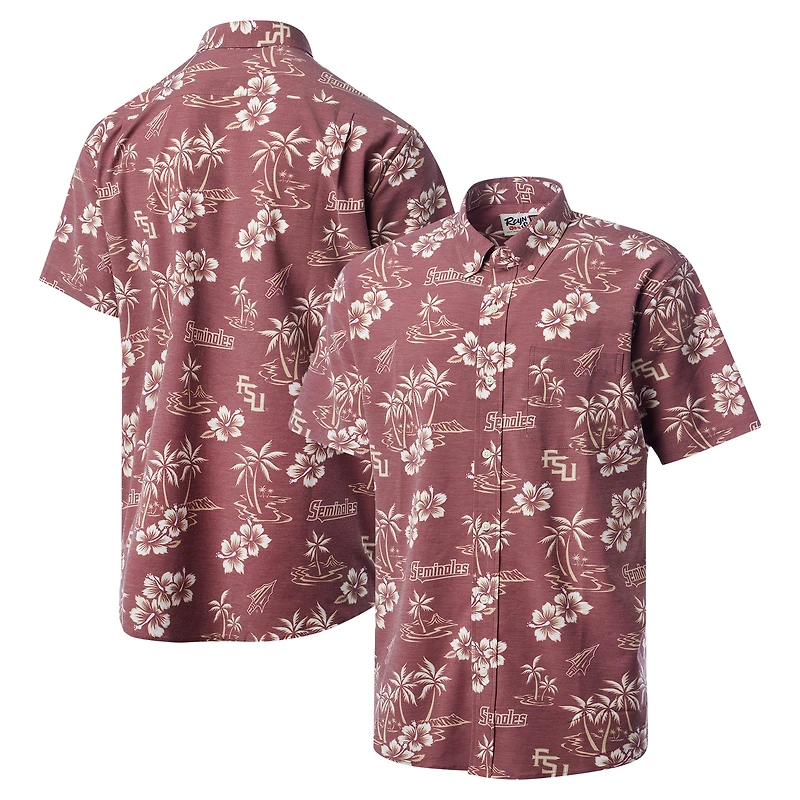 Men's Reyn Spooner Garnet Florida State Seminoles Classic Button-Up Shirt