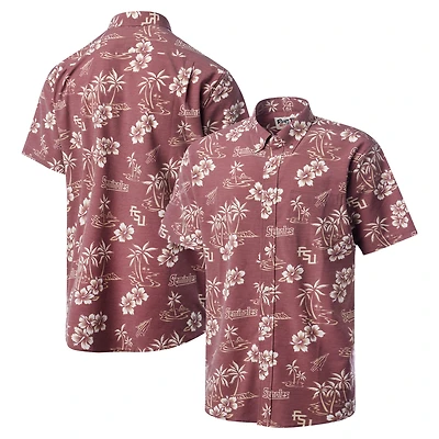 Men's Reyn Spooner Garnet Florida State Seminoles Classic Button-Up Shirt
