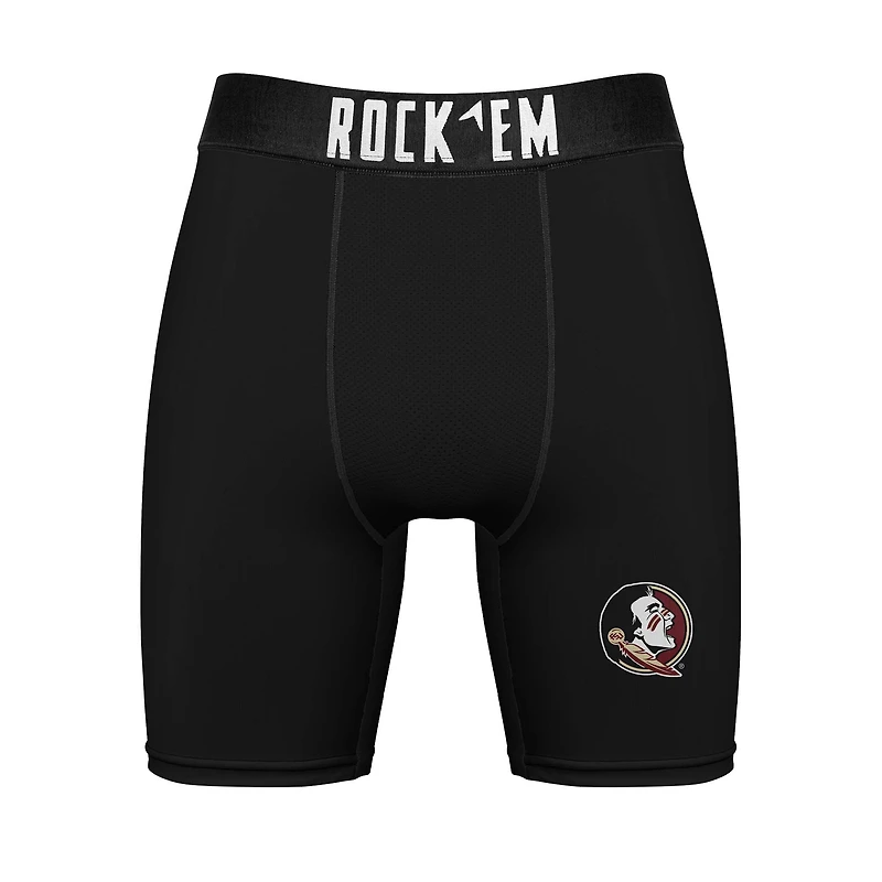 Men's Rock Em Socks Florida State Seminoles Primary Crew & Boxer Briefs Combo Pack