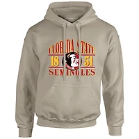 Men's  Tan Florida State Seminoles Upper Arch Letters Pullover Hoodie