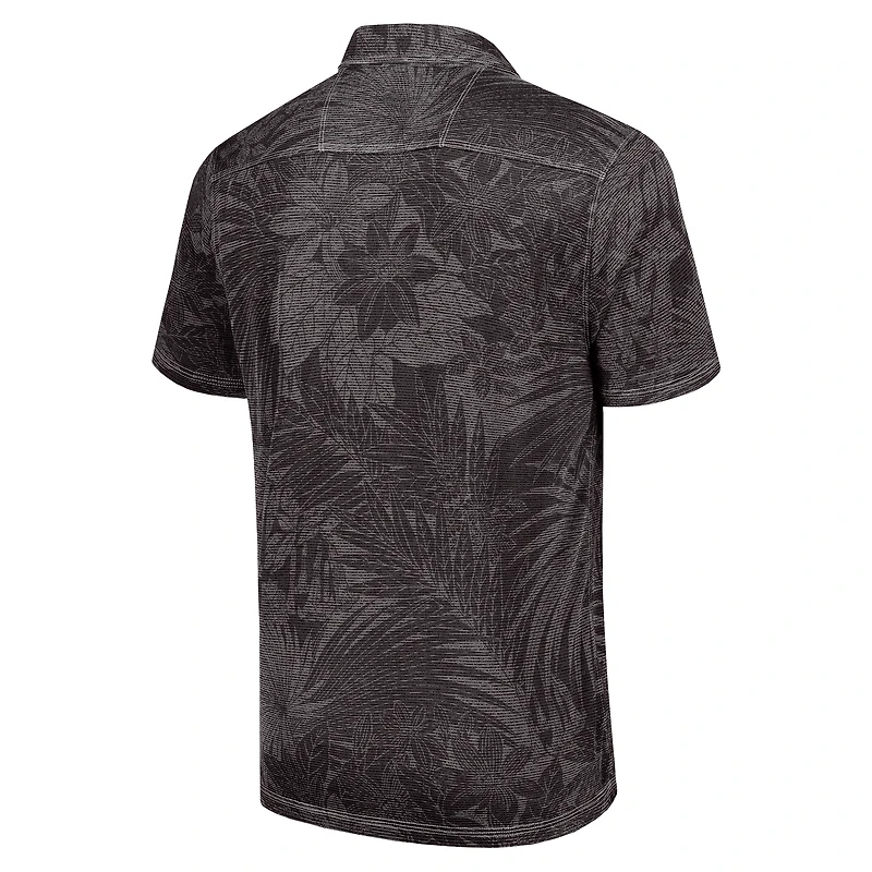 Polo Tommy Bahama noir pour homme des Florida State Seminoles Sport Santiago Paradise