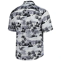 Men's Tommy Bahama Black Florida State Seminoles Tropical Horizons Button-Up Shirt