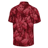 Men's Tommy Bahama Garnet Florida State Seminoles Big & Tall Coast Nuevo Fronds IslandZone Button-Up Shirt