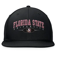 Men's Top of the World Black Florida State Seminoles Bullpen Snapback Hat