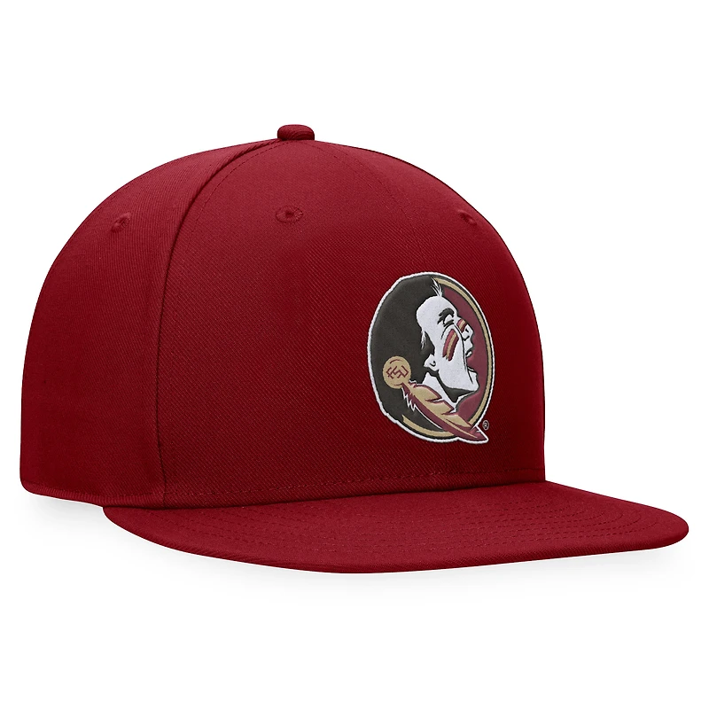 Chapeau ajusté Top of the World Garnet Florida State Seminoles pour hommes