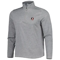 Men's Vineyard Vines Gray Florida State Seminoles Sankaty Quarter-Zip Sweatshirt