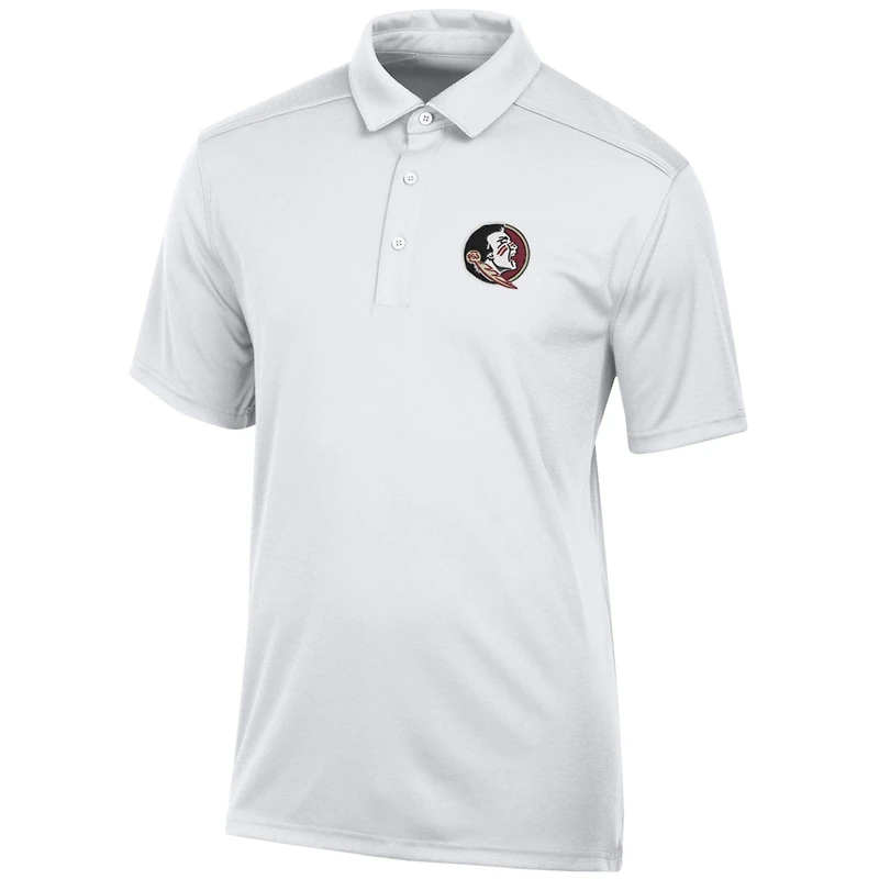 Men's White Florida State Seminoles Classic Jacquard Polo