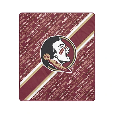 Pegasus Florida State Seminoles 60" x 70" Diagonal Lined Wordmark Ultra Soft Blanket