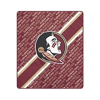Pegasus Florida State Seminoles 60" x 70" Diagonal Lined Wordmark Ultra Soft Blanket