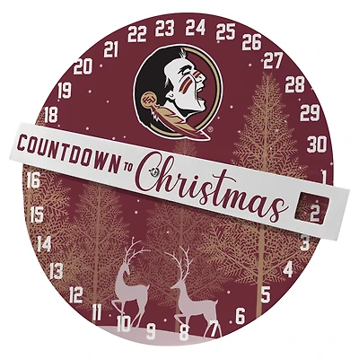 Pegasus Florida State Seminoles Countdown to Christmas Wall Sign